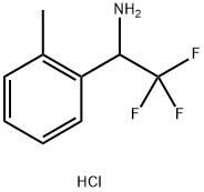 2,2,2-TRIFLUORO-1-O-TOLYL-ETHYLAMINE HCl 化学構造式