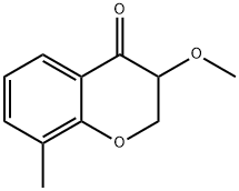 3-METHOXY-8-METHYL-3,4-DIHYDRO-2H-1-BENZOPYRAN-4-ONE Structure