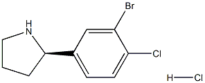(2R)-2-(3-BROMO-4-CHLOROPHENYL)PYRROLIDINE HYDROCHLORIDE