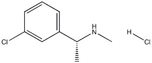 [(1R)-1-(3-CHLOROPHENYL)ETHYL](METHYL)AMINE HYDROCHLORIDE,,结构式
