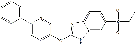 6-(ethylsulfonyl)-2-(6-phenylpyridin-3-yloxy)-1H-benzo[d]imidazole Structure