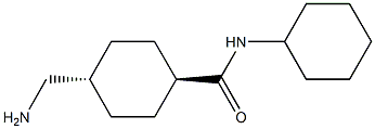 Trans-4-(aminomethyl)-N-cyclohexylcyclohexanecarboxamide, 29275-84-1, 结构式
