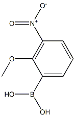 2-Methoxy-3-nitro-phenylboronic acid 化学構造式