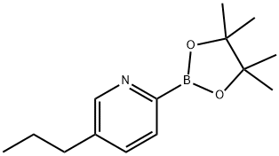 5-propyl-2-(4,4,5,5-tetramethyl-1,3,2-dioxaborolan-2-yl)pyridine Structure