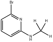 2-Bromo-6-(methylamino-d3)-pyridine 结构式