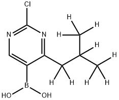 2-Chloro-4-(iso-butyl-d9)-pyrimidine-5-boronic acid,2225176-98-5,结构式
