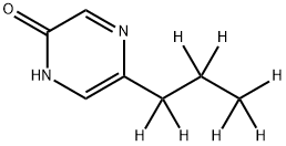 2-Hydroxy-5-(n-propyl-d7)-pyrazine Struktur