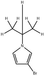 3-Bromo-1-(iso-propyl-d7)-pyrrole Struktur