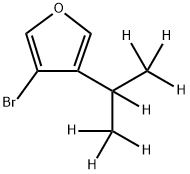 3-Bromo-4-(iso-propyl-d7)-furan Struktur