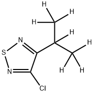 3-Chloro-4-(iso-propyl-d7)-1,2,5-thiadiazole Struktur