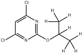 4,6-Dichloro-2-(iso-propoxy-d7)-pyrimidine Struktur