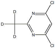 4,6-Dichloro-2-(methyl-d3)-pyrimidine Struktur
