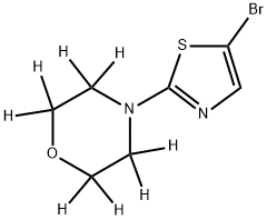 5-Bromo-2-(morpholino-d8)-thiazole Struktur