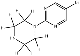 5-Bromo-2-[(piperazin-1-yl)-d8]-pyrimidine Structure