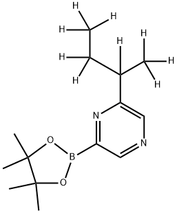 6-(sec-Butyl-d9)-pyrazine-2-boronic acid pinacol ester,2222996-97-4,结构式