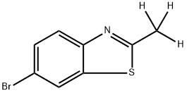6-Bromo-2-(methyl-d3)-benzothiazole 化学構造式