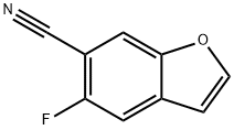 5-FLUORO-1-BENZOFURAN-6-CARBONITRILE 化学構造式