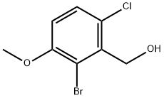 (2-BROMO-6-CHLORO-3-METHOXYPHENYL)METHANOL Struktur