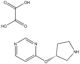 (R)-4-(PYRROLIDIN-3-YLOXY)PYRIMIDINE OXALATE Structure