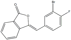 (Z)-3-(3-BROMO-4-FLUOROBENZYLIDENE)ISOBENZOFURAN-1(3H)-ONE Struktur