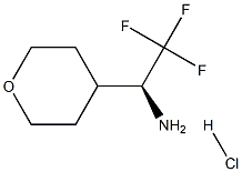 (S)-2,2,2-TRIFLUORO-1-(TETRAHYDRO-2H-PYRAN-4-YL)ETHANAMINE HCL Structure