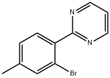 2-(2-BROMO-4-METHYLPHENYL)PYRIMIDINE Structure