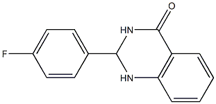 2-(4-fluorophenyl)-2,3-dihydro-4(1H)-quinazolinone Struktur