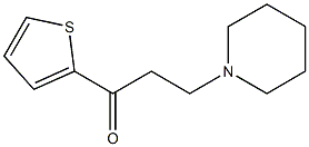 3-(piperidin-1-yl)-1-(thiophen-2-yl)propan-1-one 结构式