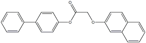 4-biphenylyl (2-naphthyloxy)acetate Structure