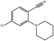 4-Chloro-2-piperidin-1-yl-benzonitrile, 689141-95-5, 结构式
