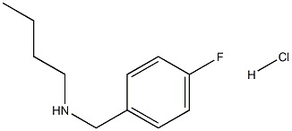 butyl[(4-fluorophenyl)methyl]amine hydrochloride Structure