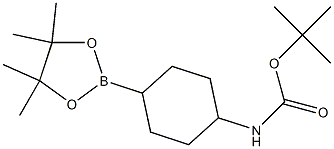 叔-丁基 (4-(4,4,5,5-四甲基-1,3,2-二噁硼戊环-2-基)环己基)氨基甲酯 结构式