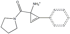 Methylidyne[1-oxo-3-phenyl-1-(pyrrolidin-1-yl)propan-2-yl]  azanium Structure