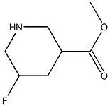 METHYL 5-FLUOROPIPERIDINE-3-CARBOXYLATE Struktur