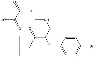TERT-BUTYL 2-(4-BROMOBENZYL)-3-(METHYLAMINO)PROPANOATE OXALATE Structure
