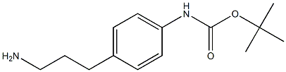 tert-butyl N-[4-(3-aminopropyl)phenyl]carbamate Structure