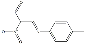(E)-2-nitro-3-(p-tolylimino)propanal Structure