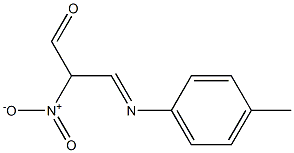 (E)-2-nitro-3-(p-tolylimino)propanal 结构式