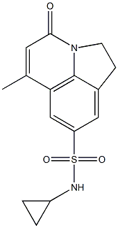 N-cyclopropyl-6-methyl-4-oxo-2,4-dihydro-1H-pyrrolo[3,2,1-ij]quinoline-8-sulfonamide