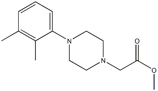 methyl 2-(4-(2,3-dimethylphenyl)piperazin-1-yl)acetate Structure