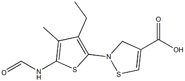 ethyl 3-methyl-5-(thiophene-2-carboxamido)isothiazole-4-carboxylate 化学構造式