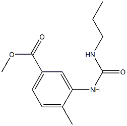 methyl 4-methyl-3-(3-propylureido)benzoate Structure