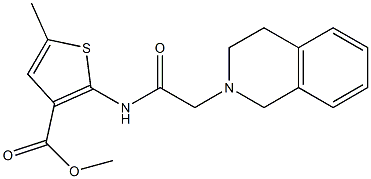 methyl 2-(2-(3,4-dihydroisoquinolin-2(1H)-yl)acetamido)-5-methylthiophene-3-carboxylate