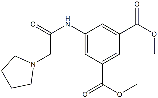 dimethyl 5-(2-(pyrrolidin-1-yl)acetamido)isophthalate Structure