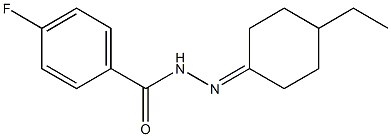 N'-(4-ethylcyclohexylidene)-4-fluorobenzohydrazide Structure