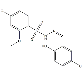 (Z)-N'-(5-chloro-2-hydroxybenzylidene)-2,4-dimethoxybenzenesulfonohydrazide Structure