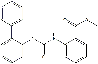 methyl 2-(3-([1,1'-biphenyl]-2-yl)ureido)benzoate Structure