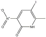 5-Iodo-6-methyl-3-nitro-1H-pyridin-2-one 结构式