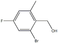2-溴-4-氟-6-甲基苄醇, , 结构式