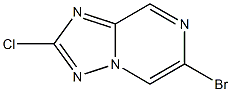 6-Bromo-2-chloro-[1,2,4]triazolo[1,5-a]pyrazine 结构式